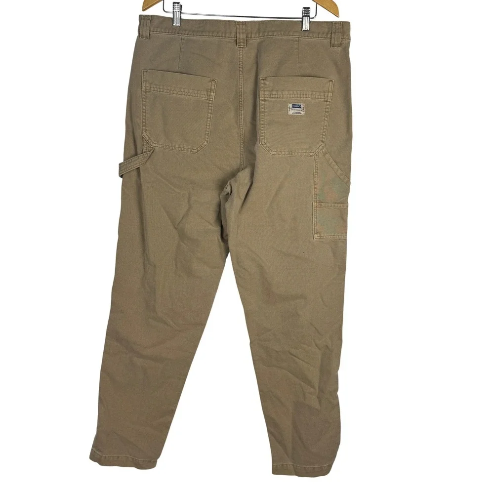 HUGO Boss Gloro242D Mens Carpenter Pants Medium Beige Double Knee XXL NEW